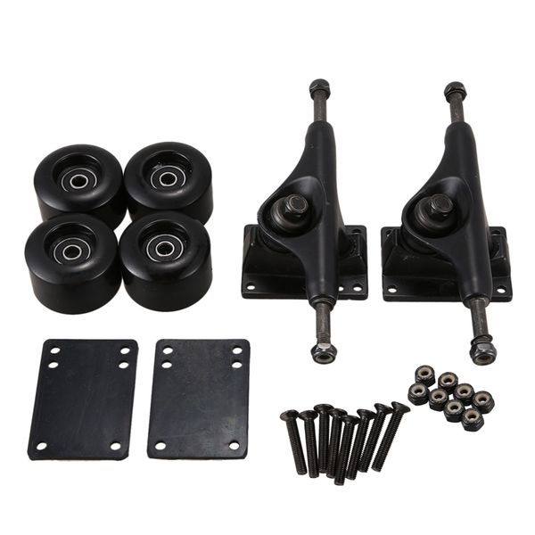 

5 inch skateboard truck and 55x32mm skateboard wheels bearings hardwares gasket t tool