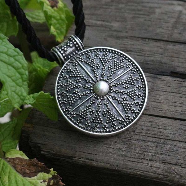 

lanseis 1pcs norse slavic lunula woman's necklace viking jewelry for women moravia, lunitsa, slaves ethnic pendant, Silver