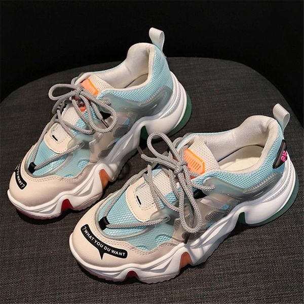 

trainers ladies footwearrainbow bottom women's platform sneakers fashion running daddy mesh women shoes patchwork trainers vx390724