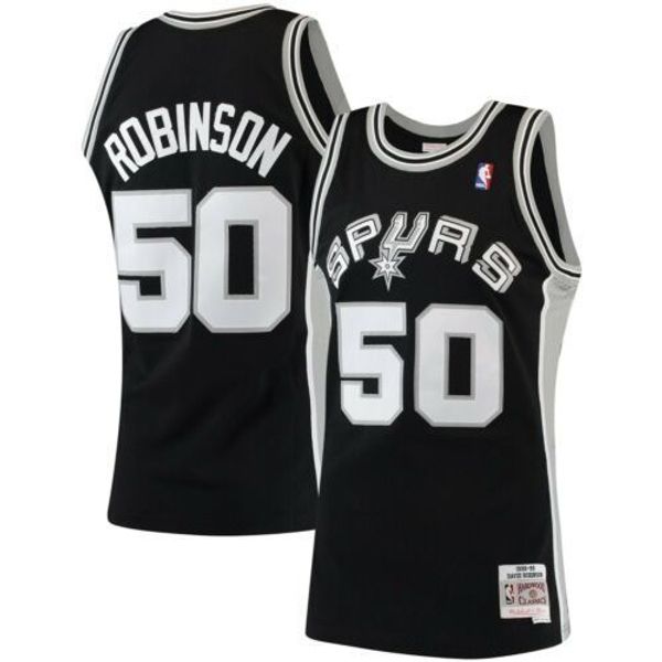 

sa david robinson mitchell ness 1998-99 hardwood classic jersey basketball jerseys, Gray