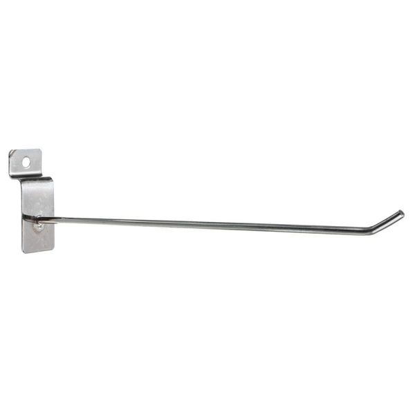 

25 x slatwall single hook pin shop display fitting prong hanger 200mm