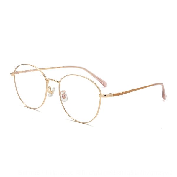 

2020 new fashion metal frame paint legs simple plain glasses men's and women's fashion glasses frame 0257, Silver