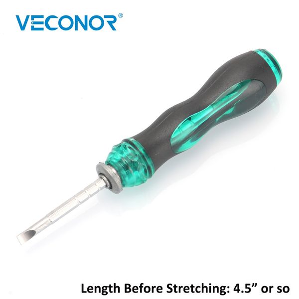 

4.5" extendable stretch precision screwdriver hand tool multifunctional flat magnetic slotted head for home use