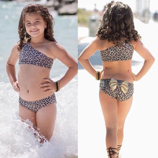 

3pcs swimsuits set for baby girls children toddler kid baby girl leopard bikini set swimwear swimsuit bathing suit with hairband, White;black