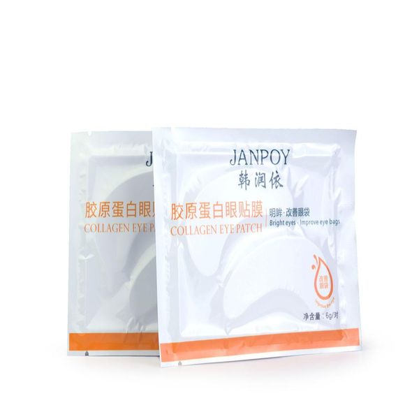 

collagen protein essence hydrate brighten eyes mascarilla anti-aging black eye masks black face skin care easy absorb wholesale eye masks