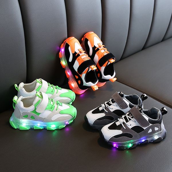 

2020 new sports sneakers children's shoes young children's fashion soft bottom light toddler shoes for boys and girls, Black
