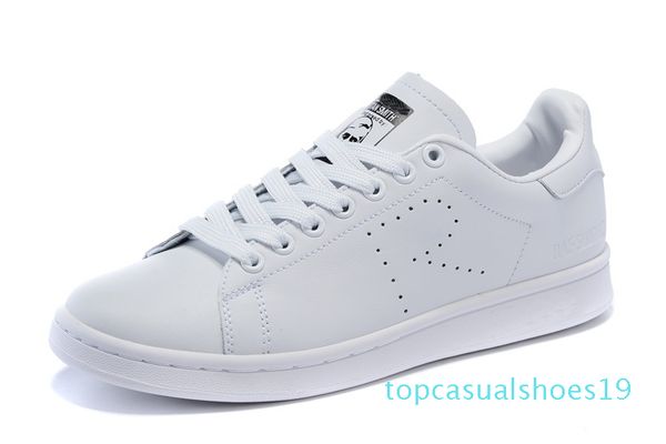 

2019 raf simons stan smith spring copper white pink black super star fashion man casual leather brand woman man shoes flats sneakers t19