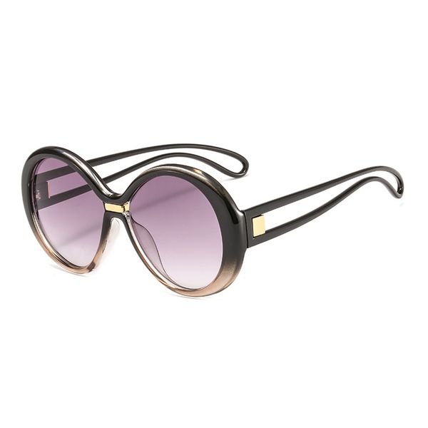 

2020 hollow hinge brand new round fashion retro women sunglasses plastic material lenses 4012 uv400 protection eyewear, White;black