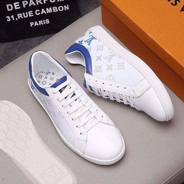 

2021 luxembourg sneaker mens shoes zapatos de lujo para hombre comfortable plus size shoes outdoor walking fashion leather lace -up men shoe, Black