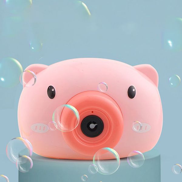 

douyin with the same electric piggy bubble machine cartoon automatic bubble blowing toy net celebrity children's camera