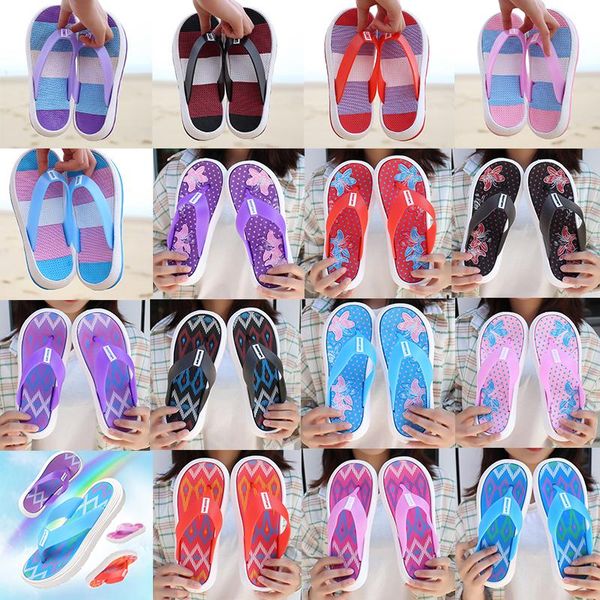 

brand women's shoes sandals and slippers summer thick bottom flip-flops sandals ladies anti-slip flat bottom indoor and outdoor beach s, Black
