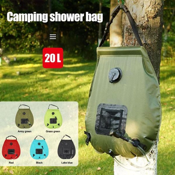 

shower bag 20l water storage bag self-drive camping hiking solar water portable outdoor bathing energy hydration