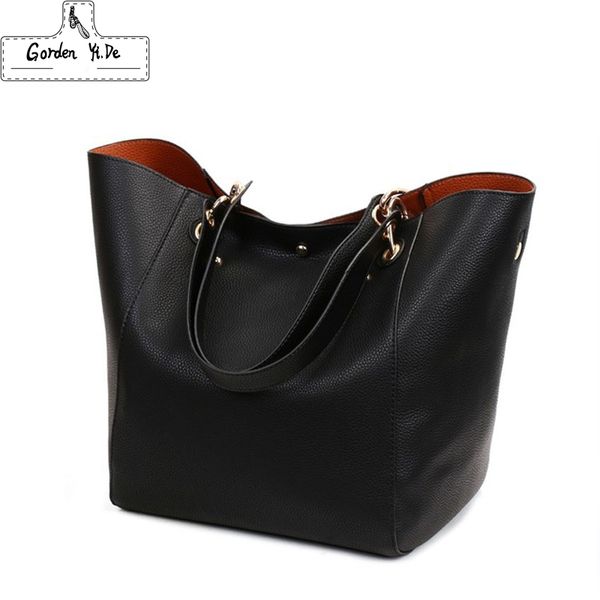 

genuine leather women handbags 2020 new design women bucket bags vintage large female shoulder bags bolsa feminina tote 12 color