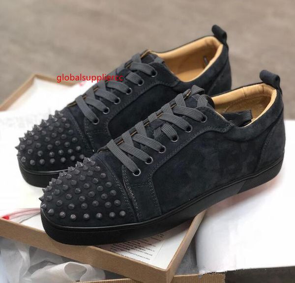 

лучший красный нижний кроссовки юниор мужчины низкий top шипы кроссовки new men кроссовки серый замша натуральная кожа любители вечеринок св, Black;green