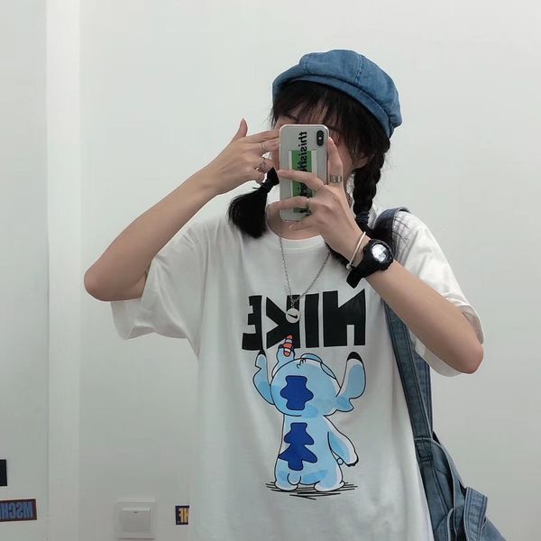 

mens womens t shirt 2020 new fashion casual summer short sleeves white black blue