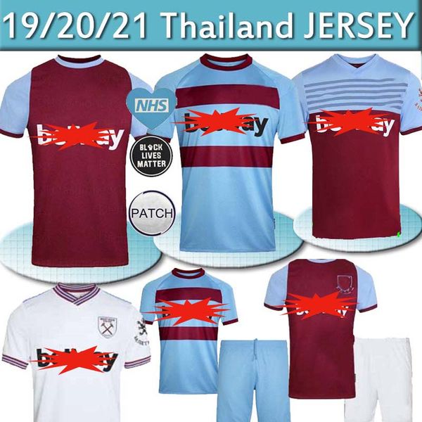 

thailand west jersey ham iron maiden 2019 2020 2021 united noble soccer jerseys haller f.anderson antonio kids soccer shirt, Black;yellow