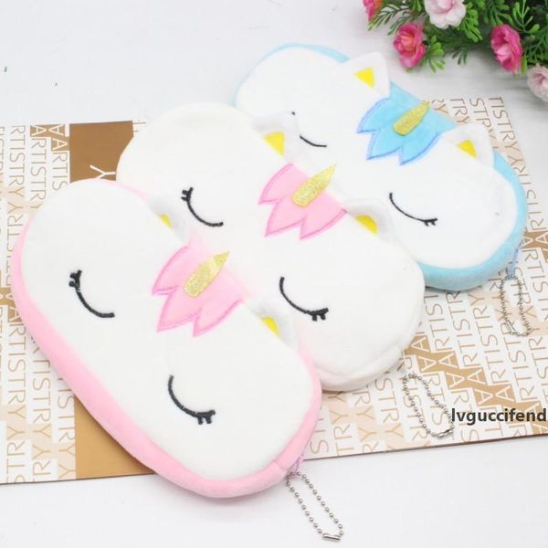 

lint unicorn pencil case cartoon fashion learning school supplies zipper student stationery storage bag 4mg hh