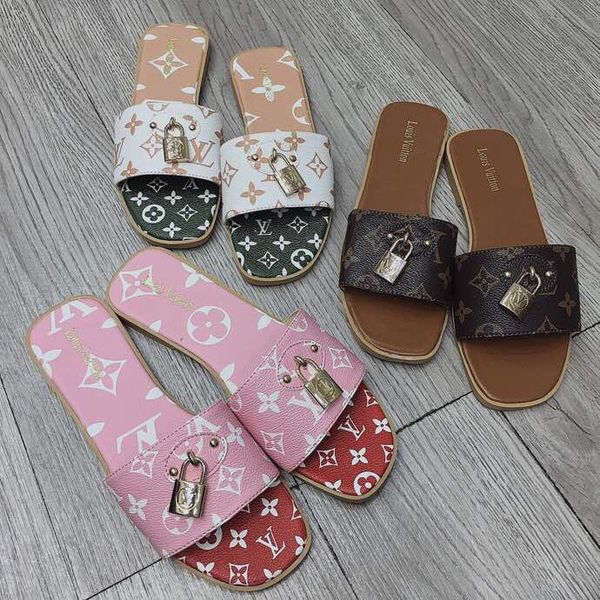 

ladies sandals summer sandals beach slipper flip-flops printed slippers, White;black