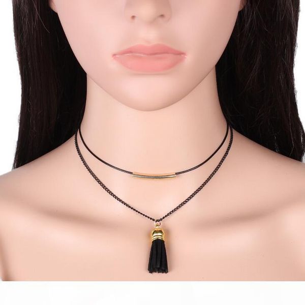 

i 2017 jewelry gothic necklace choker necklace necklace wfn219 (with chain )mix order 20 pieces a lot, Golden;silver