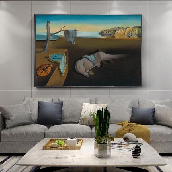 

The Persistence of Memory By Salvador Dali Canvas Paintings On The Wall Art Posters And Prints Famous Art Pictures Home Decor