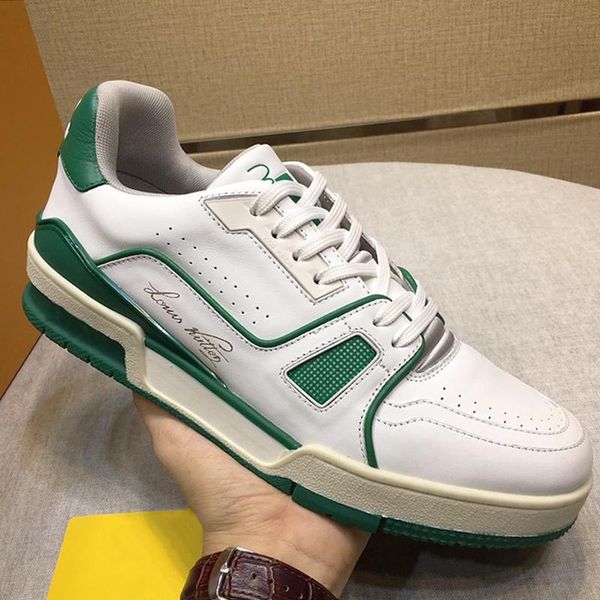 

new arrival trainer sneaker men 's shoes fashion sneakers chaussures pour hommes lace -up luxury design soft footwears sports mens sho, Black