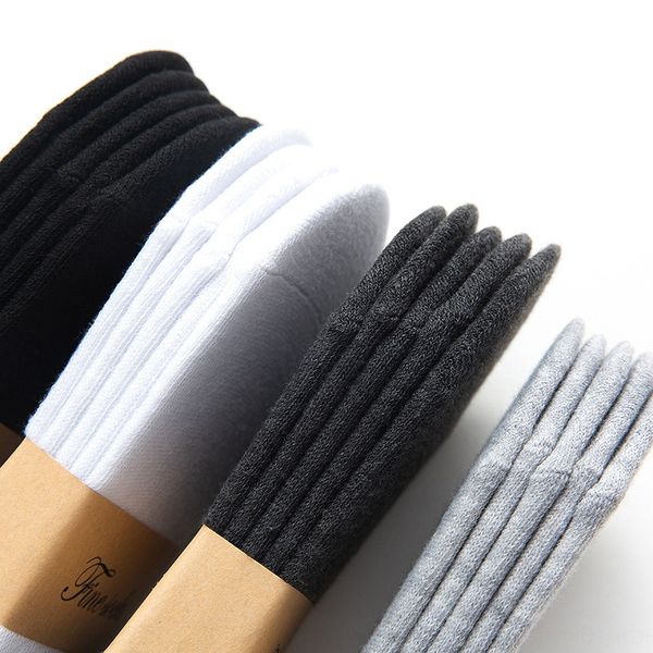

men's thin men's boat solid color pure cotton low state shallow mouth boat and socks trendy gift socks, Black
