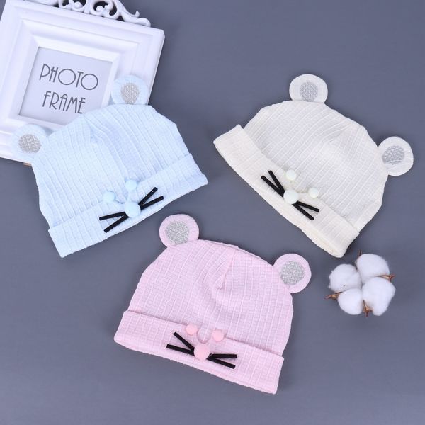 

newborn tire air conditioning air-conditioning hat thin breathablebaby pure cotton newborn tire cap single-layer baby cap, Yellow