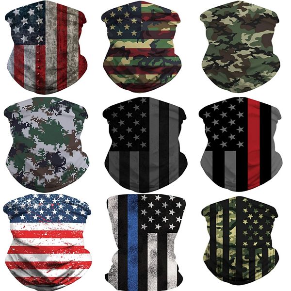 

us stock, cycling magic head face protective mask neck gaiter biker's tube bandana scarf wristband beanie cap outdoor sports#327, Blue;black