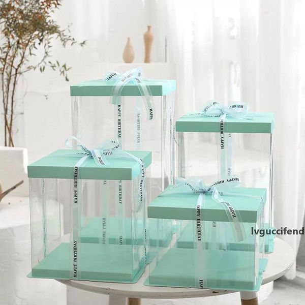 

6inch 8inch 10inch transparent cake box plastic cake packaging box organizer boxes and packaging boxes diy wedding gift