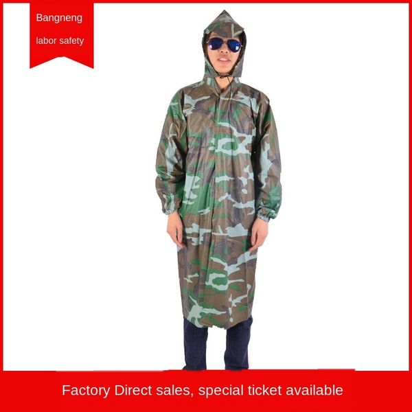 

jjitx shuangxing camouflage raincoat thick high cloak and elastic oxford long jumpsuit poncho shuangxing camouflage raincoat thick high cloa, Black