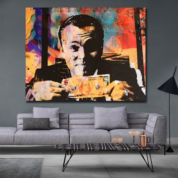 

modern canvas painting abstract printed dropshipping dollars posters wall art picture for living room home decor (no frame