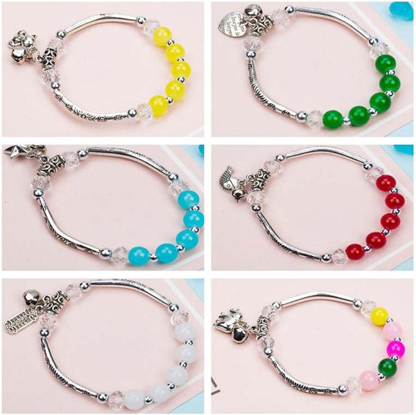 

dhl epacket girls simple fashion sweet bracelet birthday gift for girlfriend girlfriends wholesale djfb512 beaded strands jewelry bracelets, Black