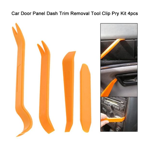 

4pcs car door trim removal tool panel dash radio body clip installer pry kit