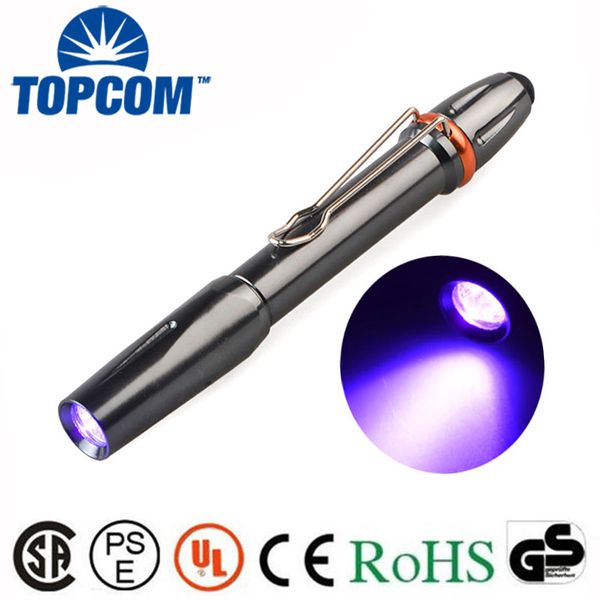 

flashlights torches om 365nm 395nm uv light 3w ultra violet pen torch penlight identify detective glue