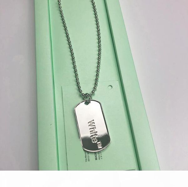 

men and women off necklace tag chain off jewelry men hip off necklace ing, Silver