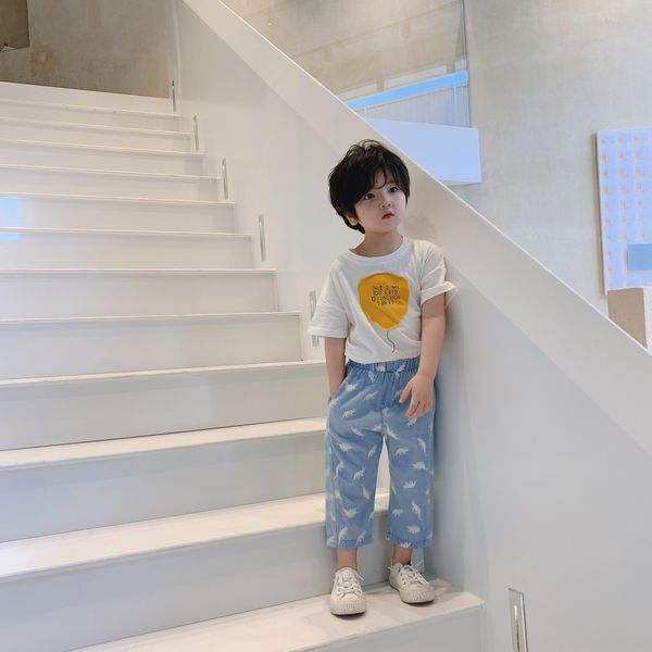 

весна осень детские немного анти-москитные брюки трусиков трусиков динозавр мужчин женщин детей анти комаров брюки зажигать укороченные чино, Blue