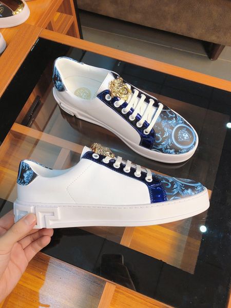 

2020-2019i limited edition new tide brand men's leather platform comfortable casual shoes, fashion wild sports shoes, size