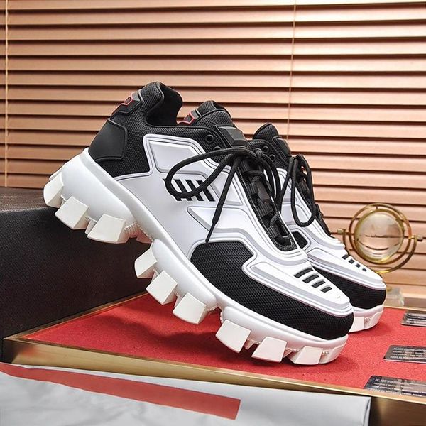 

luxury men shoes casual breathable male footwears trainers with origin box chaussures pour hommes cloudbust thunder knit sneakers men shoes, Black