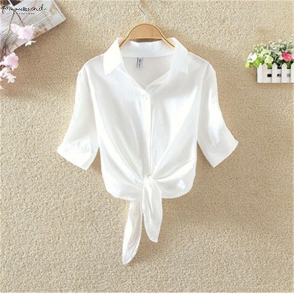 

casual short sleeve solid blouses kimono sleeve shirts 2020 summer women loose beach shirt blusas feminin, White