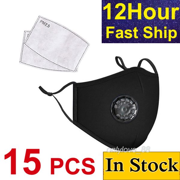 

fashion air activated filter reusable mask washable black mask filters pad fast ship 7-15 days delivery