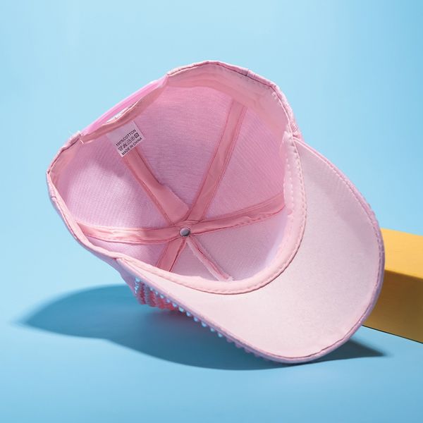 

женщины стразы жемчужных блесток бейсбольной кепка хлопок лето шлем девушка хип-хоп hat, Black;white