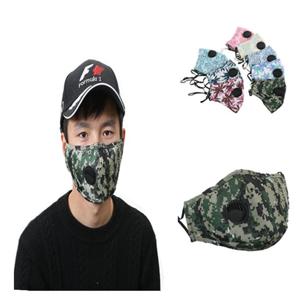 

cotton маска с клапаном моющийся многоразовый маска для лица высокой моды маска для лица анти загрязнения анти пыли индивидуальный пакет быс