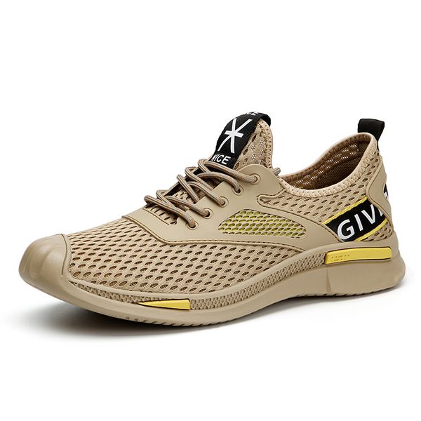 

factory direct sales of the new summer breathable men's casual shoes mesh breathable men's casual shoes fashion sports sho, Black