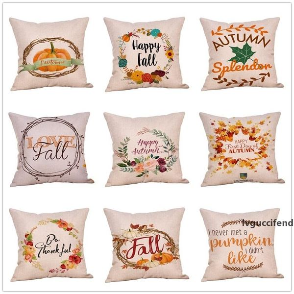 

sofa flax pillow case thanksgiving day pattern cushion cover festival l home furnishing multi styles pillowcase selling 5bk l1