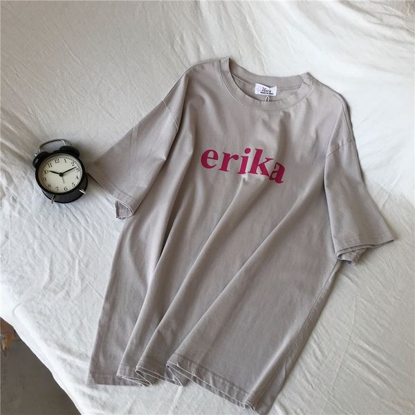 

qumf2 2020 korean pullover clothes maternity clothes dongdaemun women's slim round neck large size maternity wear cotton letter pullove, White