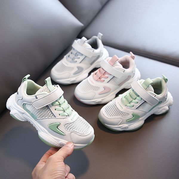 

2020 new children's breathable net girls net red sports sports daddy shoes autumn boy shoes, Black