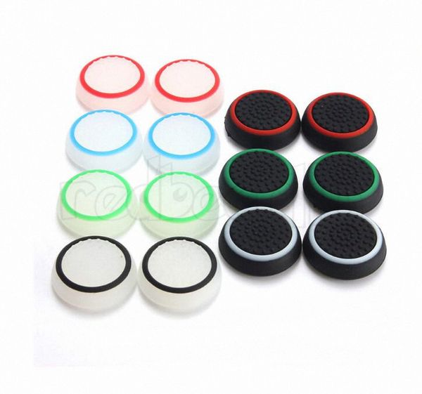 Borracha silicone joystick tampa de polegar capas capas para ps4 ps3 xbox um 360 controlador 2000pcs / lote