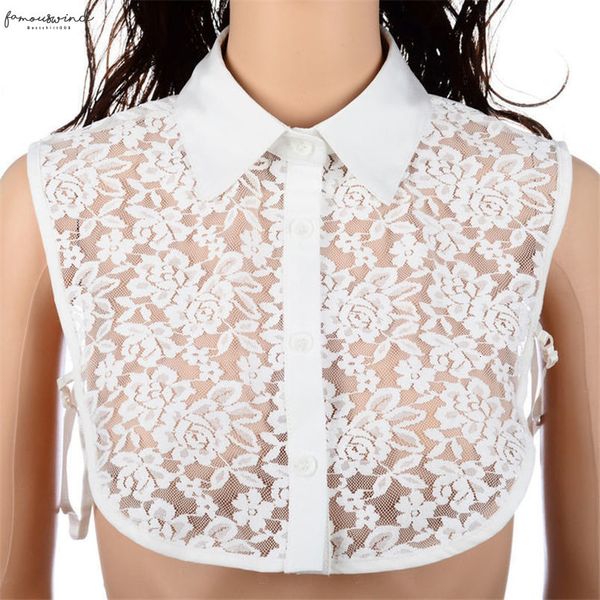 

shirt fake collar white amp; stand collar black lace detachable collar blouse ladies shirt cotton fake collars women clothes q1123