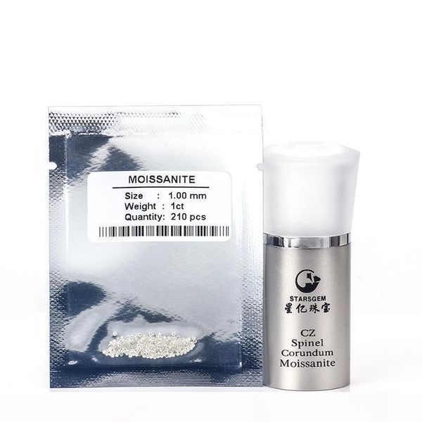 

g total 80pcs малогабаритный test positive 1 .0mm gh круглой формы brilliant отделиться муассаниты самоцветов для изготовления ювелирных изд, Black