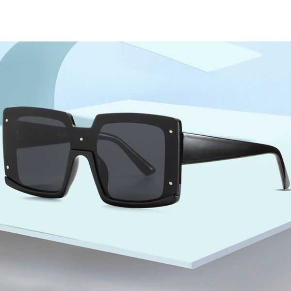 

oversized black leopard square sunglasses women fashion luxury color lens big shades eyewear ladies uv400 nx, White;black